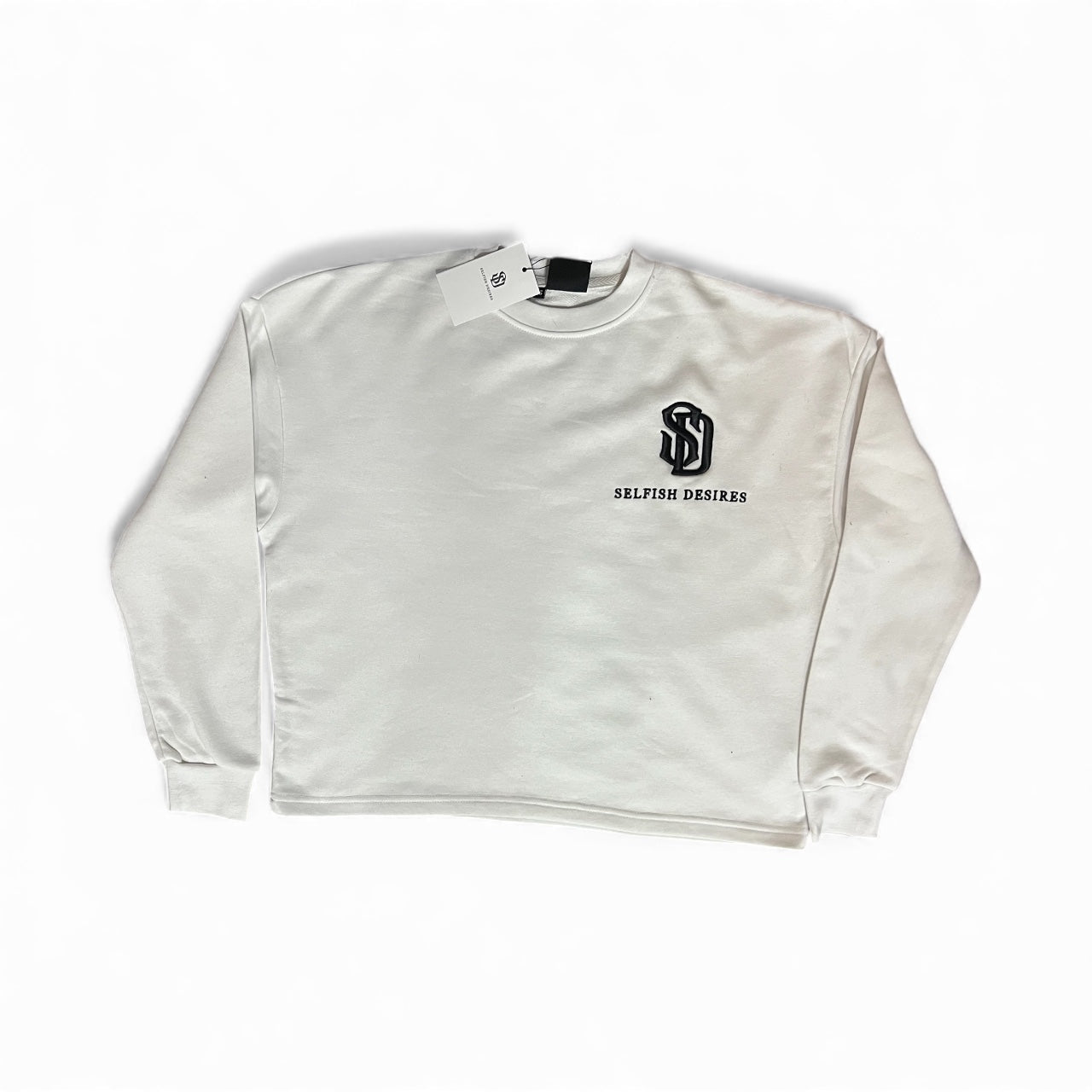 Black on White Long Sleeve Shirt