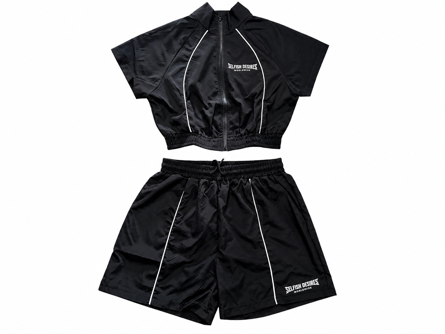 Worldwide Short Set With Cropped Jacket
