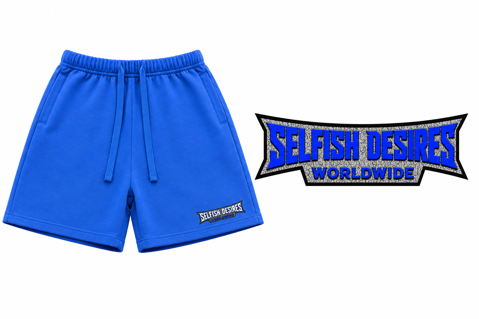 Blue Worldwide Shorts