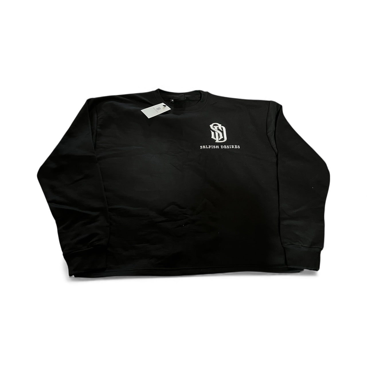 White on Black Long Sleeve Shirt